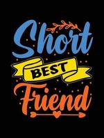 Friends t-shirt design lettering typography quote relationship merchandise design vector