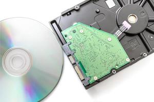 unidad de disco duro y disco dvd foto