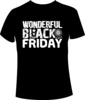 diseño de camiseta de viernes negro vector