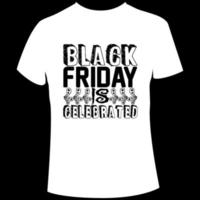 Black Friday t shirt design vector