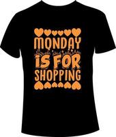 Cyber Monday t shirt design vector