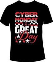 Cyber Monday t-shirt design vector