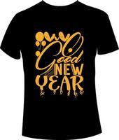 New year t shirt design vector