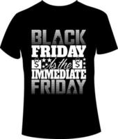 diseño de camiseta de viernes negro vector