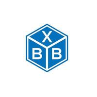 XBB letter logo design on black background. XBB creative initials letter logo concept. XBB letter design. vector