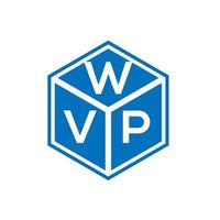 diseño de logotipo de letra wvp sobre fondo negro. Concepto de logotipo de letra de iniciales creativas de wvp. diseño de carta wvp. vector