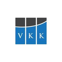 diseño de logotipo de letra vkk sobre fondo blanco. Concepto de logotipo de letra de iniciales creativas vkk. diseño de letras vkk. vector