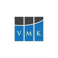 diseño de logotipo de letra vmk sobre fondo blanco. Concepto de logotipo de letra de iniciales creativas vmk. diseño de letras vmk. vector