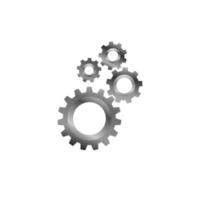 3d Gears. Settings symbol. Isolated icon pictogram. vector illustration. Gear Vector Icon.