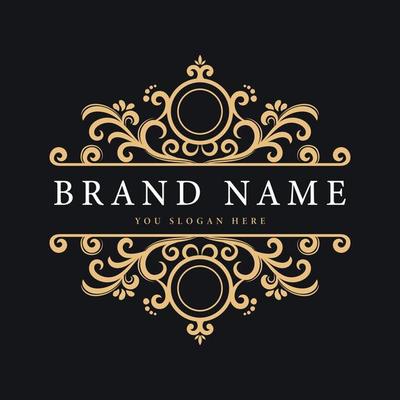 Elegant logo ornament divider design