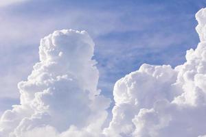 Clouds in blue sky before rain photo