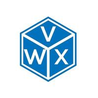 diseño del logotipo de la letra vwx sobre fondo negro. Concepto de logotipo de letra de iniciales creativas vwx. diseño de letras vwx. vector