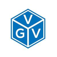 diseño de logotipo de letra vgv sobre fondo negro. concepto de logotipo de letra de iniciales creativas vgv. diseño de letras vgv. vector