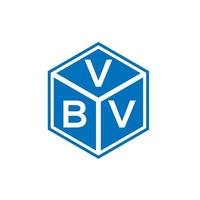 VBV letter logo design on black background. VBV creative initials letter logo concept. VBV letter design. vector