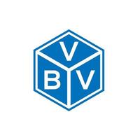 diseño de logotipo de letra vbv sobre fondo negro. Concepto de logotipo de letra de iniciales creativas vbv. diseño de letras vbv. vector