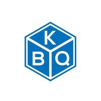 diseño de logotipo de letra kbq sobre fondo negro. concepto de logotipo de letra de iniciales creativas kbq. diseño de letras kbq. vector