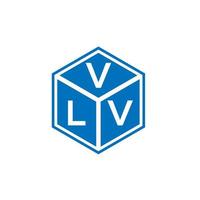 diseño de logotipo de letra vlv sobre fondo negro. concepto de logotipo de letra de iniciales creativas vlv. diseño de letras vlv. vector