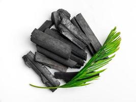 Charcoal from natural wood is useful as a fuel, medicine, food and beauty care. photo