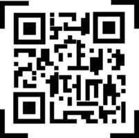 icono de código qr sobre fondo blanco. estilo plano icono de código qr para el diseño de su sitio web, logotipo, aplicación, ui. código digital símbolo de pago fácil. señal de datos digitales para escáneres. vector