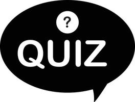 quiz icon on white background. flat style. quiz show question. questions and answers game symbol. quiz with question marks sign. vector