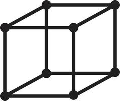 cube icon. cube sign. molecule symbol. molecule sign. vector