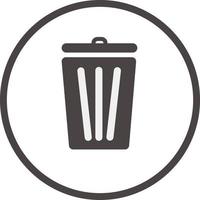 trash icon on white background. trash sign. delete symbol. trash can sign. vector