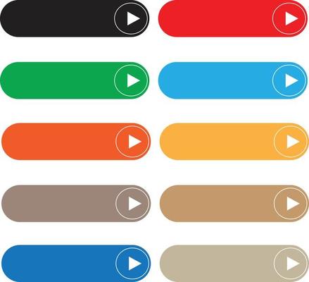 empty button. rectangle web elements set. web buttons symbol. set of blank buttons.