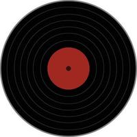 vinyl record icon on white background. flat style. vinyl record icon for your web site design, logo, app, UI. music symbol. Vinyl 33rpm record sign. vector