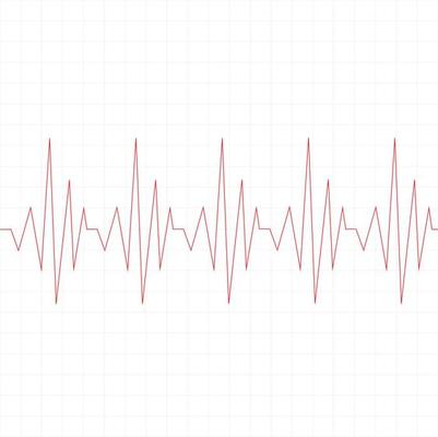 Heartbeat heart shape center line. Set of Heart beat pulse line