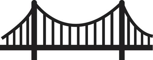 icono de puente sobre fondo blanco. estilo plano logotipo de puente simple. signo de construcción. vector