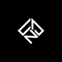UND letter logo design on black background. UND creative initials letter logo concept. UND letter design. vector