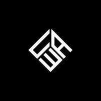 UWA letter logo design on black background. UWA creative initials letter logo concept. UWA letter design. vector