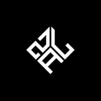 diseño de logotipo de letra zal sobre fondo negro. concepto de logotipo de letra inicial creativa zal. diseño de letras zal. vector