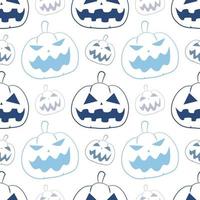 patrón sin costuras con calabazas de halloween. patrón de papel de regalo. vector