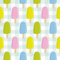 Seamless pattern with pastel ice cream. Wrapping paper pattern. Pastel concept. vector