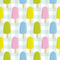 Seamless pattern with pastel ice cream. Wrapping paper pattern. Pastel concept. vector