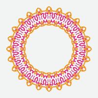 Decorative Round Frame. vintage round frame. vector