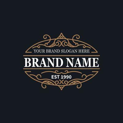 Badge Vintage Style Logo Design Template