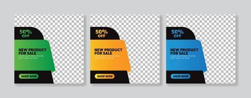 social media banner template for advertising or promotion vector