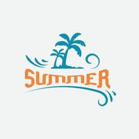 vintage summer badge. retro summer logo. summer logo. vector