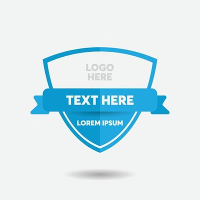 modern badge for logo, certificate, quality, label with blue color