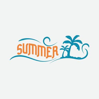 vintage summer badge. retro summer logo. summer logo.