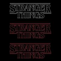 Stranger Things Text vector