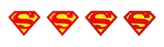 logotipo o símbolo de superman vector