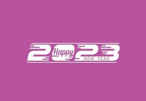 feliz año nuevo 2023 logo, banner, plantilla de diseño de camiseta vector