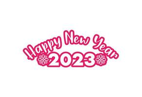 Happy new year 2023 logo, banner, t shirt design template vector