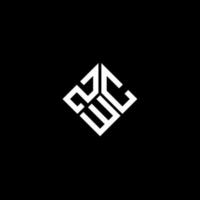 ZWC letter logo design on black background. ZWC creative initials letter logo concept. ZWC letter design. vector