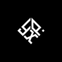 YXP letter logo design on black background. YXP creative initials letter logo concept. YXP letter design. vector
