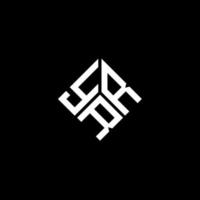YRR letter logo design on black background. YRR creative initials letter logo concept. YRR letter design. vector