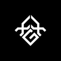 XGX letter logo design on black background. XGX creative initials letter logo concept. XGX letter design. vector